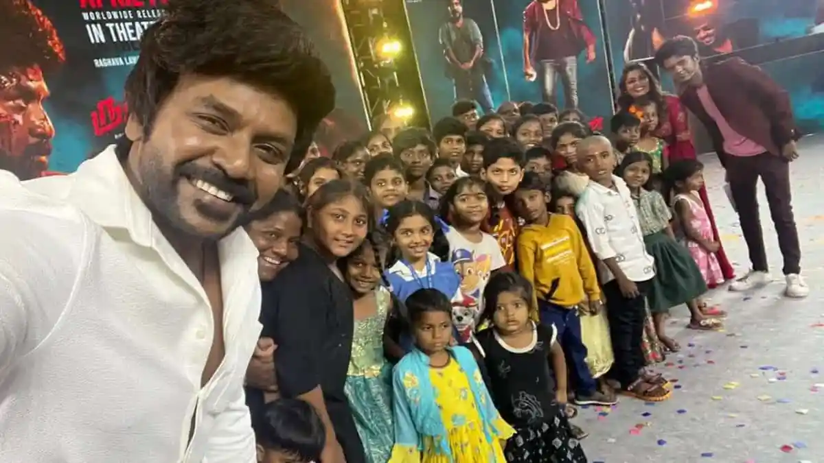 দক্ষিণী অভিনেতা রাঘব লরেন্স শিশুদের সঙ্গে ছবি তুলেছেন. Channel i News - চ্যানেল আই নিউজ
