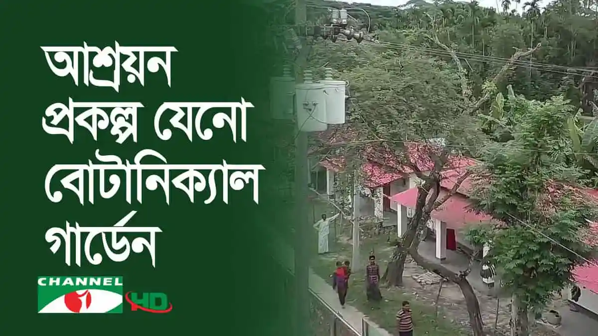 বৈদ্যুতিক ট্রান্সফরমার ও লাইনসহ গ্রামীণ এলাকা. Channel i News - চ্যানেল আই নিউজ
