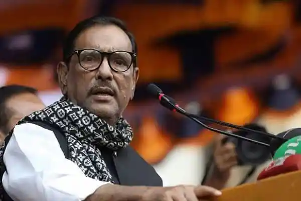 কাদের বক্তৃতা দিচ্ছেন, পত্রিকা সম্মেলনে অংশগ্রহণ. Channel i News - চ্যানেল আই নিউজ