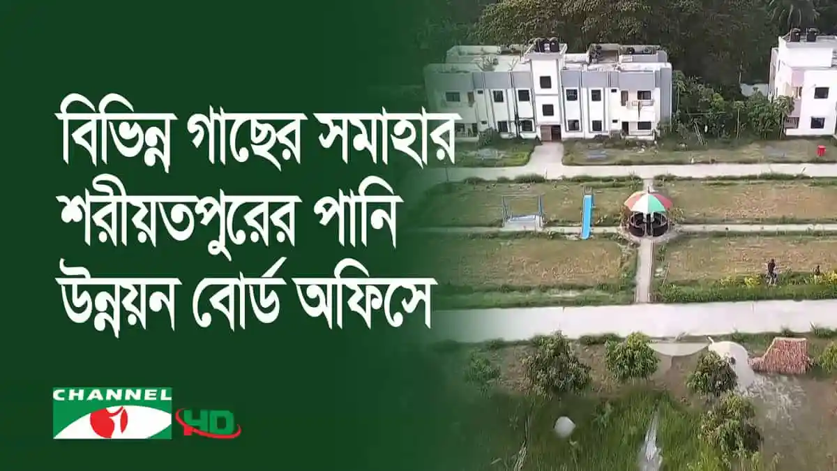 শরীয়তপুরের পানি উন্নয়ন বোর্ড কার্যালয়ের চারপাশে বিভিন্ন গাছের অপরূপ সাজ. Channel i News - চ্যানেল আই নিউজ