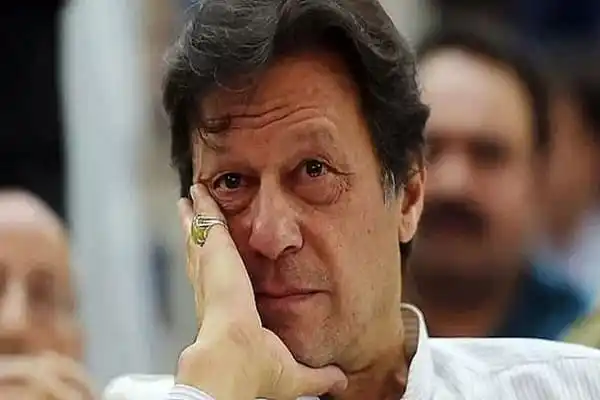 Pakistani politician Imran Khan with a contemplative expression. Channel i News - চ্যানেল আই নিউজ