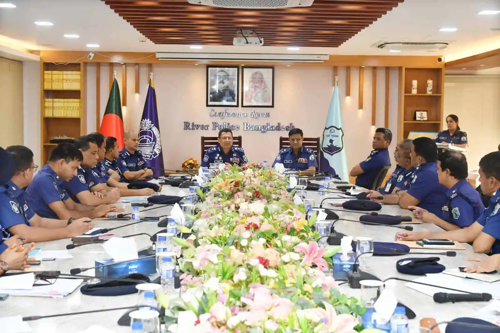 নৌ পুলিশের কর্মকর্তাদের সভা, বাংলাদেশে নৌ নিরাপত্তা আলোচনা. Channel i News - চ্যানেল আই নিউজ