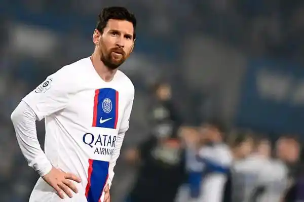 Lionel Messi in Paris Saint-Germain jersey during a match. Channel i News - চ্যানেল আই নিউজ