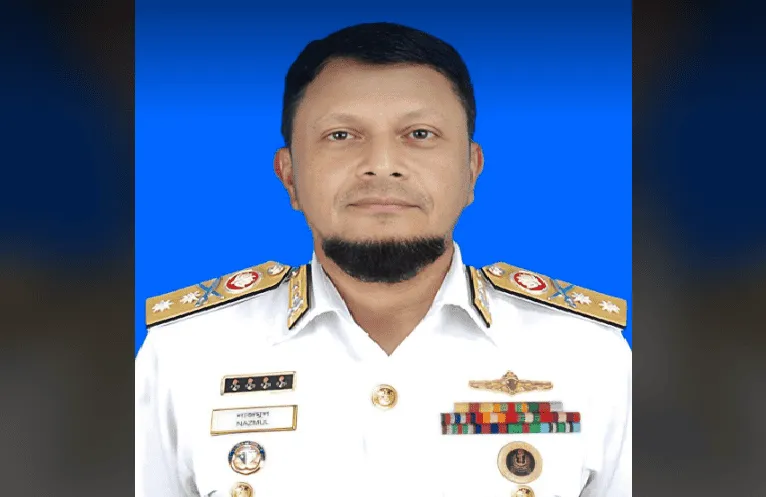 নৌবাহিনীর প্রধান হলেন রিয়ার এডমিরাল এম নাজমুল হাসান