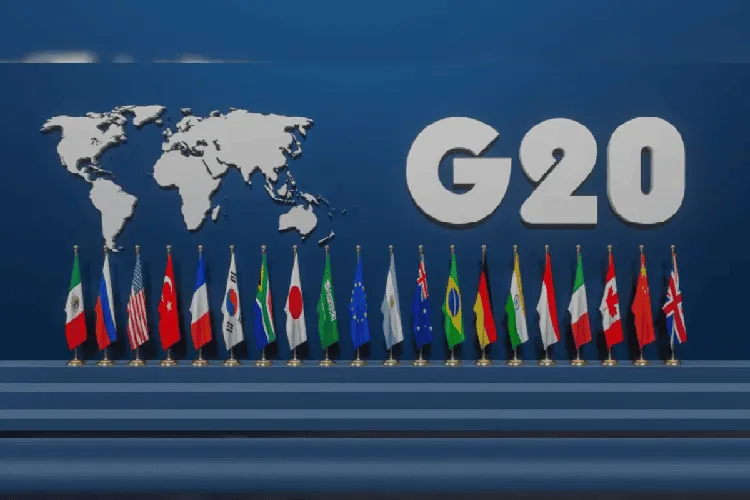 G20 শীর্ষ সম্মেলনের জন্য বিশ্ব নেতাদের পতাকা ও মানচিত্র. Channel i News - চ্যানেল আই নিউজ