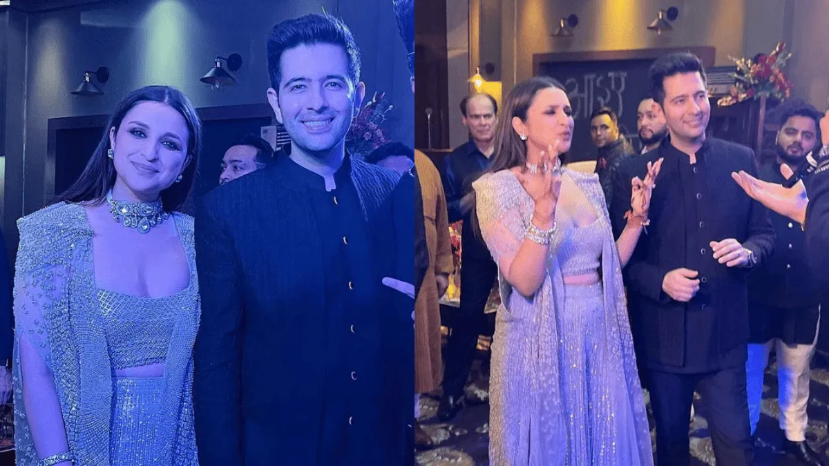 পরিণীতি আইভরি লেহেঙ্গায় সংগীত পার্টিতে অংশগ্রহণ করছেন. Channel i News - চ্যানেল আই নিউজ