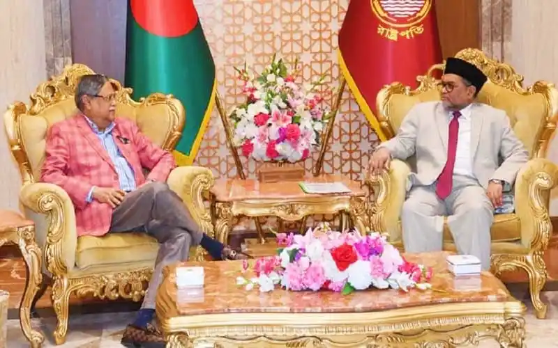 রাষ্ট্রপতি ও প্রধান বিচারপতি বিদায়ী সাক্ষাৎ করছেন. Channel i News - চ্যানেল আই নিউজ