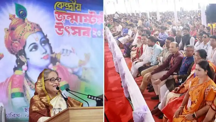 শুভ জন্মাষ্টমী উৎসবের জন্য ভক্তরা উপভোগ করছেন অনুষ্ঠান. Channel i News - চ্যানেল আই নিউজ