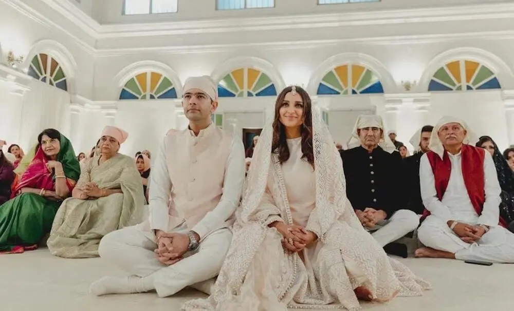 পরিণীতি ও রাঘবের বিবাহের সময়ের ছবি, শুভ মুহূর্তের দৃশ্য. Channel i News - চ্যানেল আই নিউজ