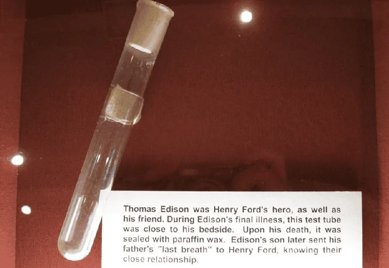 Thomas Edison’s last breath sealed in test tube, close to his bedside. Channel i News - চ্যানেল আই নিউজ