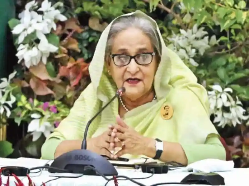 প্রধানমন্ত্রী শেখ হাসিনা বেলজিয়াম সফর পরবর্তী সংবাদ সম্মেলনে বক্তব্য দিচ্ছেন. Channel i News - চ্যানেল আই নিউজ