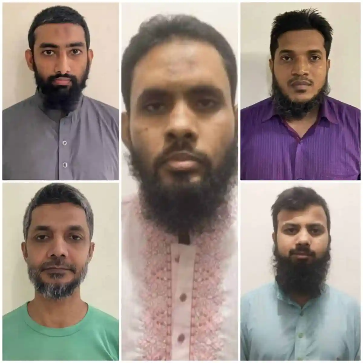 বাংলাদেশের জঙ্গি সংগঠন আনসার আল ইসলাম এর ৫ সদস্যের ছবি. Channel i News - চ্যানেল আই নিউজ