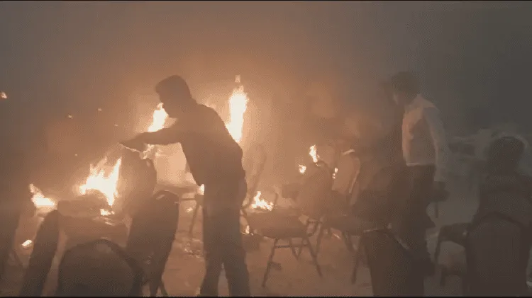 ভারতের প্রার্থনা চলাকালে সিরিয়াল বিস্ফোরণের ছবি, আহতরা চেয়ারে বসে. Channel i News - চ্যানেল আই নিউজ