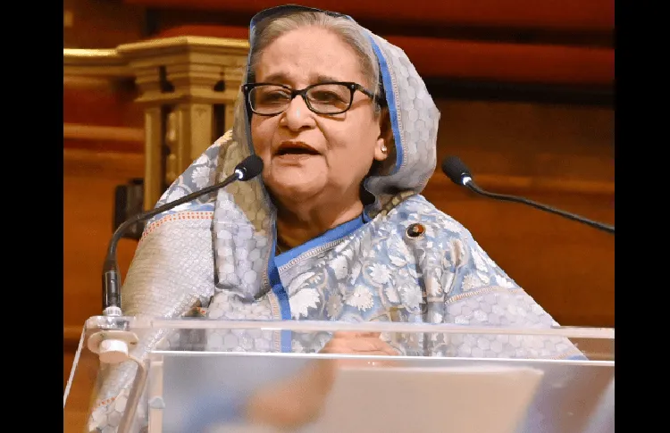 প্রধানমন্ত্রী শেখ হাসিনা জাতীয় সংসদে ভাষণ দিচ্ছেন. Channel i News - চ্যানেল আই নিউজ