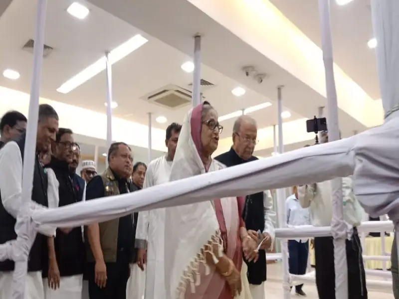প্রধানমন্ত্রী মনোনয়নপত্র সংগ্রহের জন্য নির্বাচন কেন্দ্রে উপস্থিত. Channel i News - চ্যানেল আই নিউজ