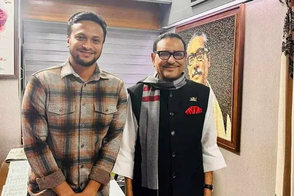 সাকিব ও ওবায়দুল কাদেরের সঙ্গে বৈঠক করছেন, বাংলাদেশ. Channel i News - চ্যানেল আই নিউজ