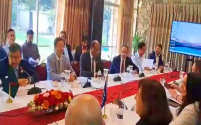 European Union delegation meets with three secretaries in a formal Bangladesh government meeting. Channel i News - চ্যানেল আই নিউজ