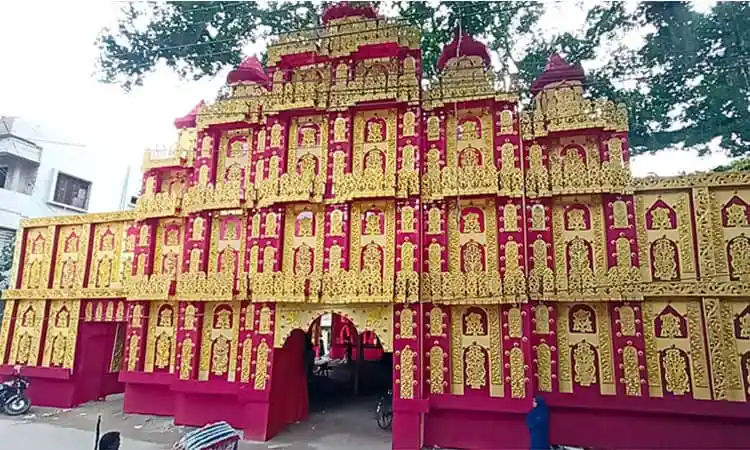 মাগুরায় কাত্যায়নী উৎসবের জন্য প্রস্তুত মন্দিরের বিশাল প্যান্ডেল. Channel i News - চ্যানেল আই নিউজ