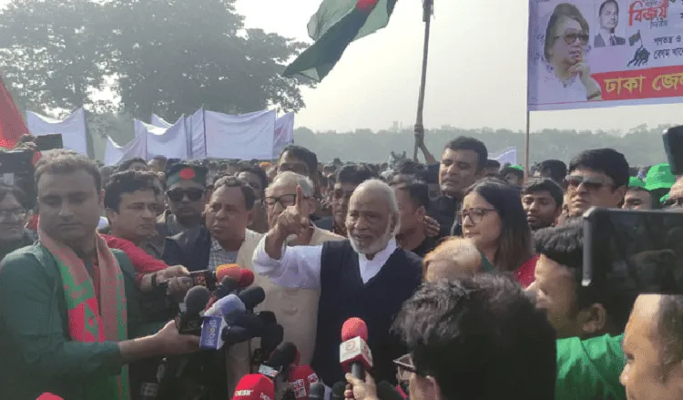 বিএনপি নেতার জনসভায় হাজারো নেতাকর্মী উপস্থিত. Channel i News - চ্যানেল আই নিউজ