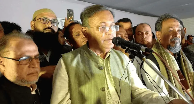 প্রধান অতিথি শেখ হাসিনা উন্নয়ন বিষয়ক বক্তৃতা দিচ্ছেন. Channel i News - চ্যানেল আই নিউজ