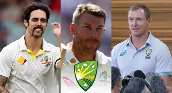 অস্ট্রেলিয়ার ক্রিকেটার জনসন ও ওয়ার্নার সংবাদ সম্মেলনে. Channel i News - চ্যানেল আই নিউজ