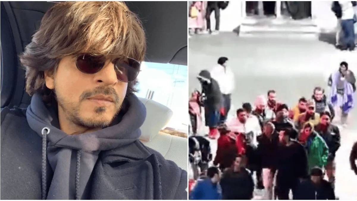 শাহরুখ খান বৈষ্ণদেবী মন্দিরে দর্শনার্থীদের সঙ্গে. Channel i News - চ্যানেল আই নিউজ