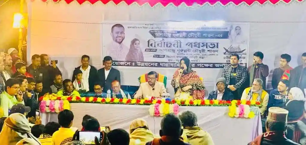নৌকার প্রার্থী নুরুন্নবী শাওনের গণসংযোগের ছবি. Channel i News - চ্যানেল আই নিউজ