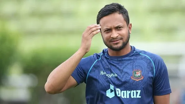 বাংলাদেশ ক্রিকেটার সাকিব আল হাসান ব্যথা অনুভব করছেন. Channel i News - চ্যানেল আই নিউজ