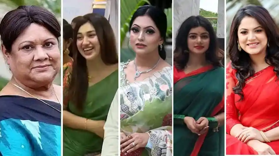 অপুর পরিবারের পাঁচজন সদস্যের ছবি, সবাই হাসিমুখে. Channel i News - চ্যানেল আই নিউজ