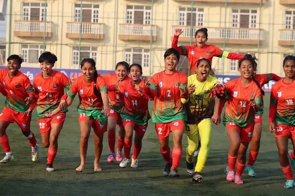 বাংলাদেশ নারী ফুটবল দল মাঠে উল্লাসে ভরা আনন্দের মুহূর্ত. Channel i News - চ্যানেল আই নিউজ