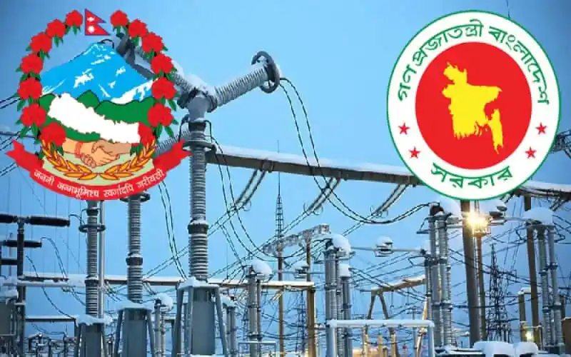 নেপাল-বাংলাদেশের বিদ্যুৎ সংযোগের ছবি, বৈদ্যুতিক তার ও ট্রান্সফরমার দেখা যাচ্ছে. Channel i News - চ্যানেল আই নিউজ