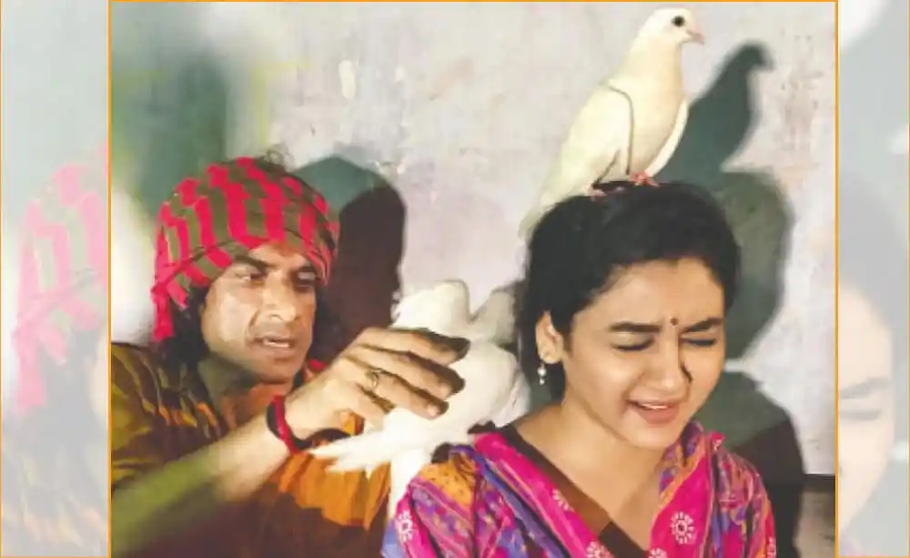 একজন পুরুষ ও একজন নারী, পাখির সাথে আবেগপ্রবণ দৃশ্য. Channel i News - চ্যানেল আই নিউজ