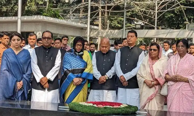নতুন সাত প্রতিমন্ত্রীর বঙ্গবন্ধুর প্রতিকৃতিতে শ্রদ্ধা নিবেদন. Channel i News - চ্যানেল আই নিউজ