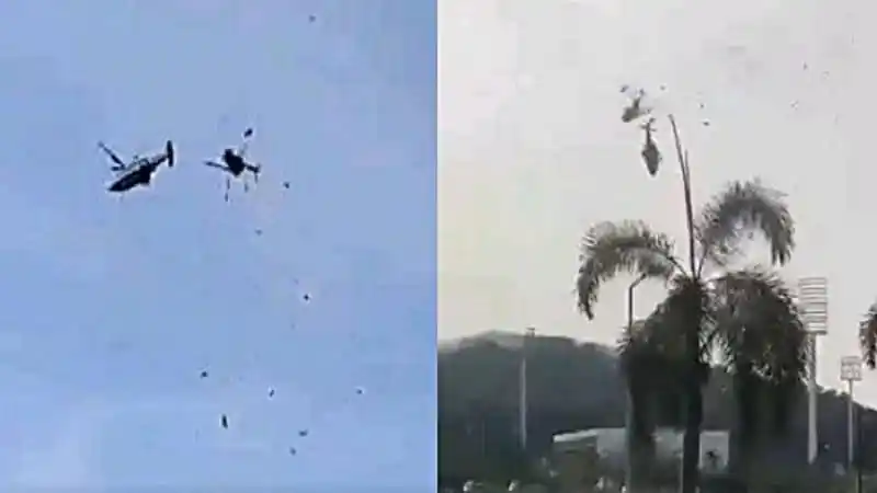 মালয়েশিয়ান নৌবাহিনীর দুই হেলিকপ্টার সংঘর্ষের ছবি. Channel i News - চ্যানেল আই নিউজ