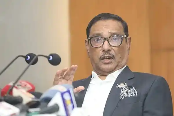 ওবায়দুল কাদের সাংবাদিকদের প্রশ্নের উত্তর দিচ্ছেন. Channel i News - চ্যানেল আই নিউজ