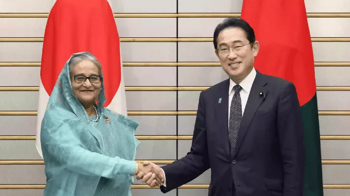 বাংলাদেশ ও জাপানের প্রধানমন্ত্রীদের মধ্যে সৌজন্য সাক্ষাৎ।. Channel i News - চ্যানেল আই নিউজ