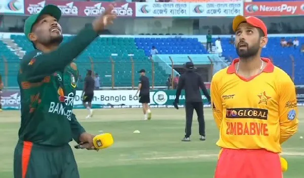 বাংলাদেশ ও জিম্বাবোয়ে ক্রিকেটাররা মাঠে অনুশীলন করছে. Channel i News - চ্যানেল আই নিউজ