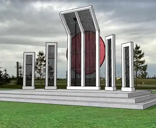 সৌন্দর্য্যপূর্ণ স্মৃতিস্তম্ভ, সূর্য ও আকাশের পটভূমিতে. Channel i News - চ্যানেল আই নিউজ