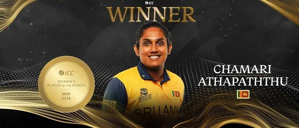 চামারি আতাপত্তু ICC মহিলা খেলোয়াড়ের মাসের সেরা ২০২৪. Channel i News - চ্যানেল আই নিউজ