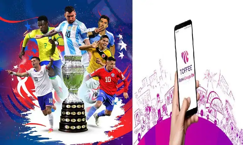 কোপা আমেরিকা সেমিফাইনাল ও ফাইনাল দেখার জন্য টফি অ্যাপের বিজ্ঞাপন. Channel i News - চ্যানেল আই নিউজ