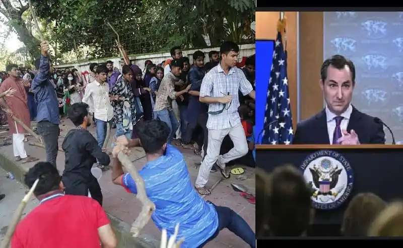 শিক্ষার্থীরা প্রতিবাদে অংশগ্রহণ করে, হামলার প্রতিবাদ করছে. Channel i News - চ্যানেল আই নিউজ