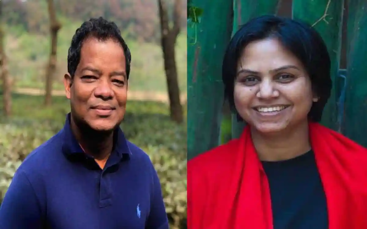 দুটি ব্যক্তির ছবি, একজন পুরুষ ও একজন মহিলা, প্রকৃতি পটভূমিতে।. Channel i News - চ্যানেল আই নিউজ