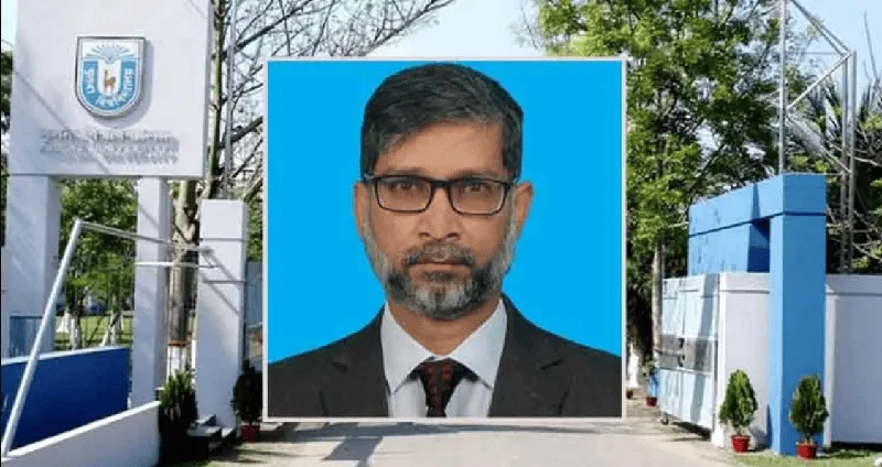 খুলনা বিশ্ববিদ্যালয়ের উপাচার্য ছবি, আধুনিক ক্যাম্পাসের পেছনে. Channel i News - চ্যানেল আই নিউজ