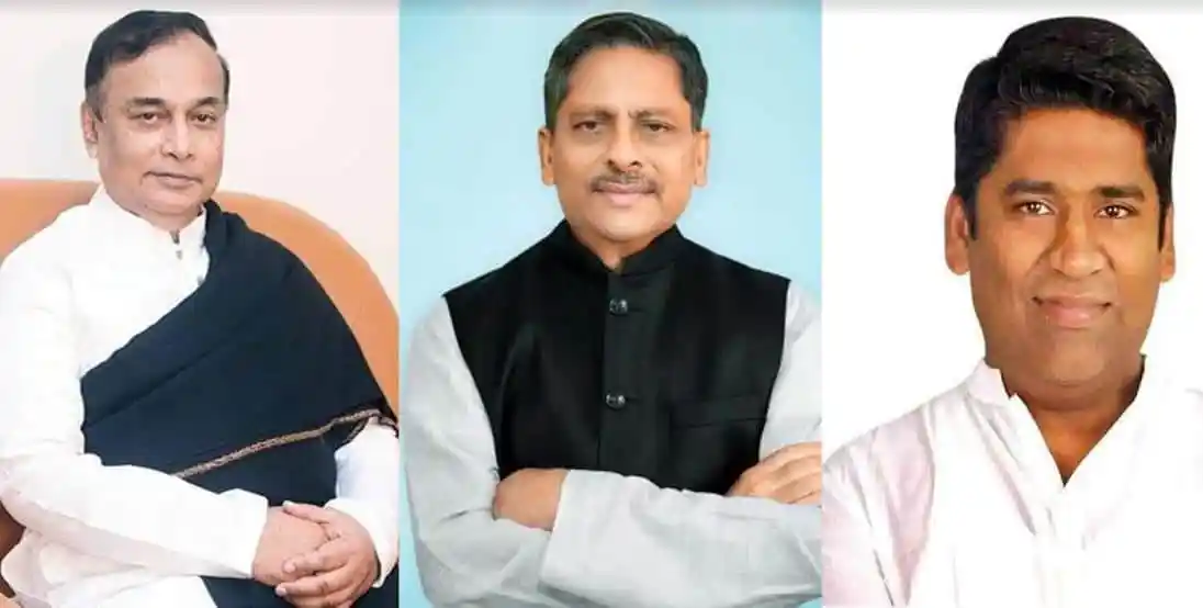 তিনজন বাংলাদেশি রাজনীতিবিদের ছবি, সবাই হাসিমুখে. Channel i News - চ্যানেল আই নিউজ