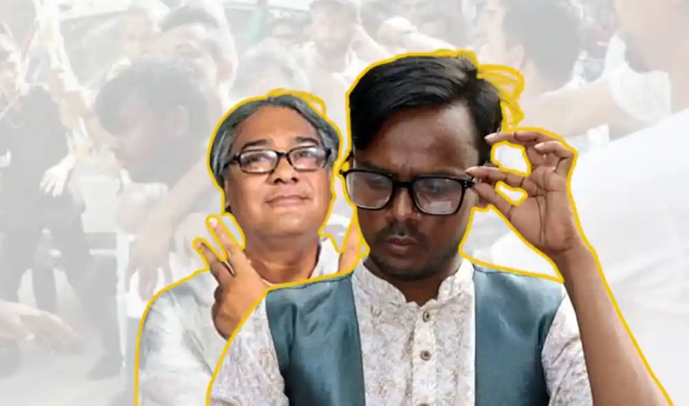 হিরো আলম ও তার মা, বিচার চেয়ে মুখ ভার করে দাঁড়িয়ে. Channel i News - চ্যানেল আই নিউজ