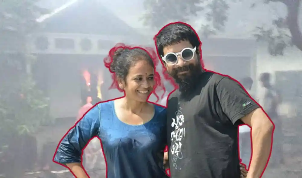 রাহুল ও ঊর্মিলা বাড়িতে আগুনের সময় হাসিমুখে ছবি. Channel i News - চ্যানেল আই নিউজ