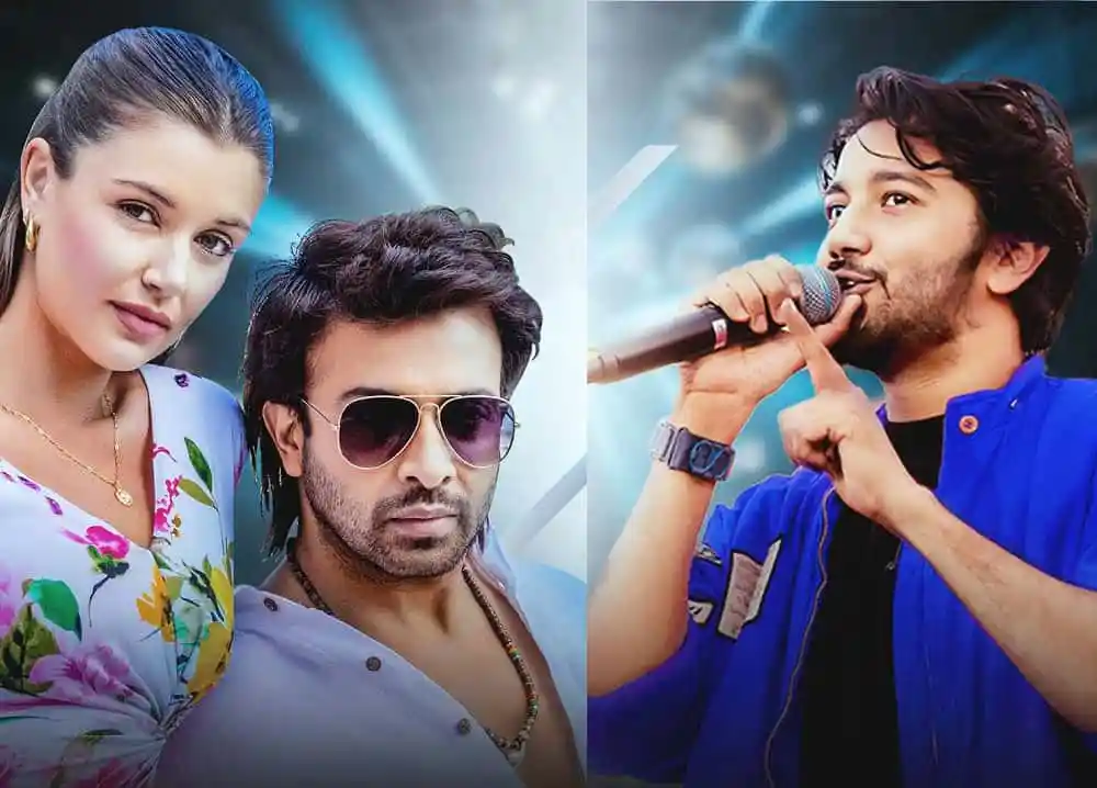 Bangladeshi singer Pritham performing on stage with a microphone. Channel i News - চ্যানেল আই নিউজ