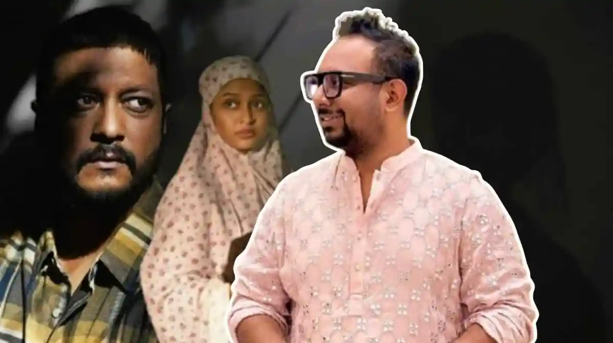 নাটকীয় দৃশ্যে তিনজন অভিনেতা, এক নারী ও দুই পুরুষ. Channel i News - চ্যানেল আই নিউজ