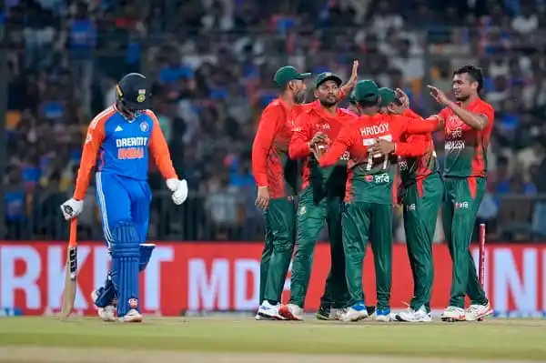 বাংলাদেশ-ভারত ম্যাচে বাংলাদেশ ক্রিকেট দলের উদযাপন।. Channel i News - চ্যানেল আই নিউজ