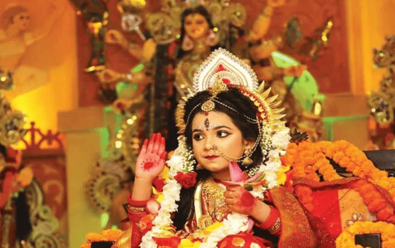 শিশু কুমারী দেবীর পুজোতে সুন্দর সাজে সেজে উঠেছে. Channel i News - চ্যানেল আই নিউজ